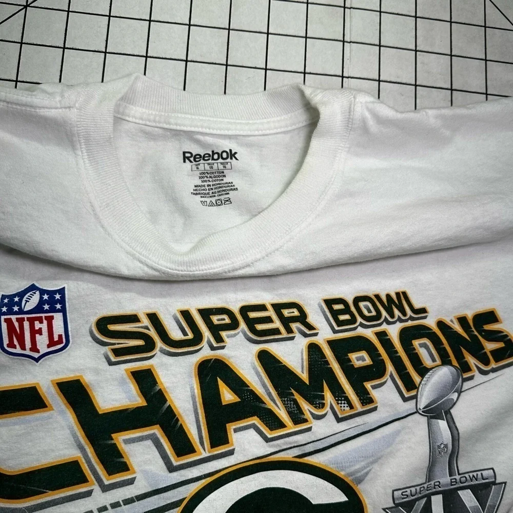 Reebok Green Bay Packers 2011 Champ sz XL tee A22 - Picture 4 of 5